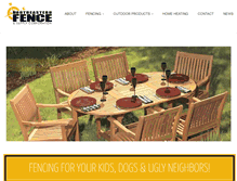 Tablet Screenshot of northeasternfence.com